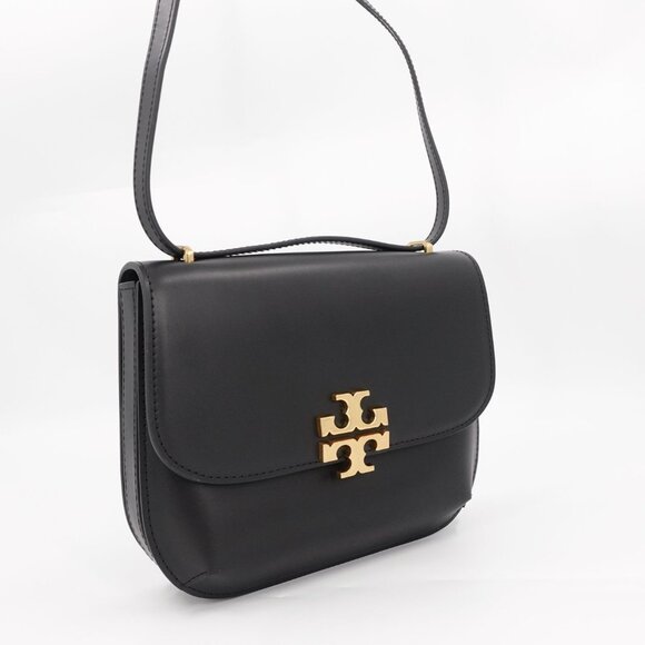 Tory Burch Eleanor Slim Saddlebag Black OS - Picture 10 of 16